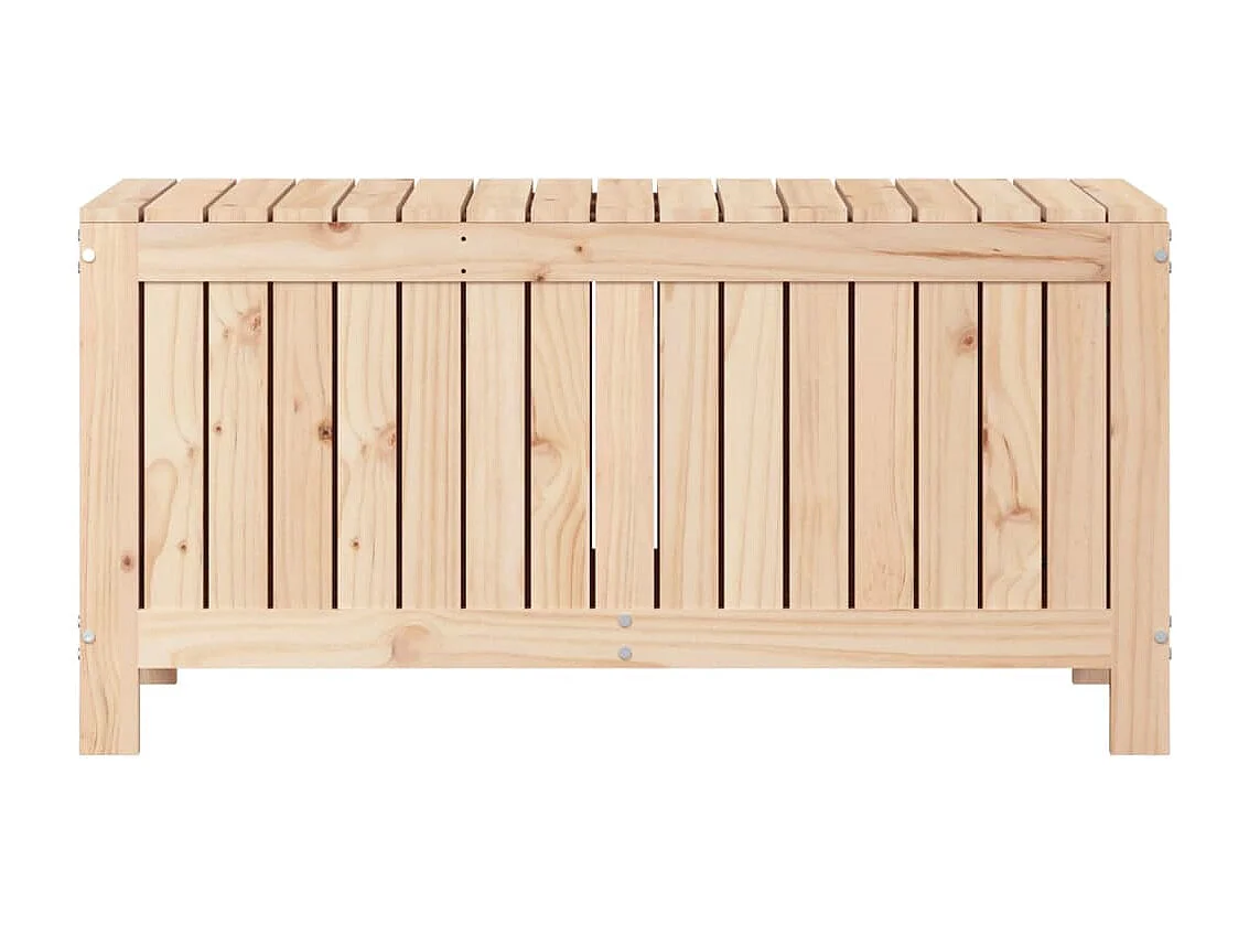 Caixa/caixa de armazenamento para jardim 108 x 42,5 x 54 cm madeira maciça de pinho 02_0012998