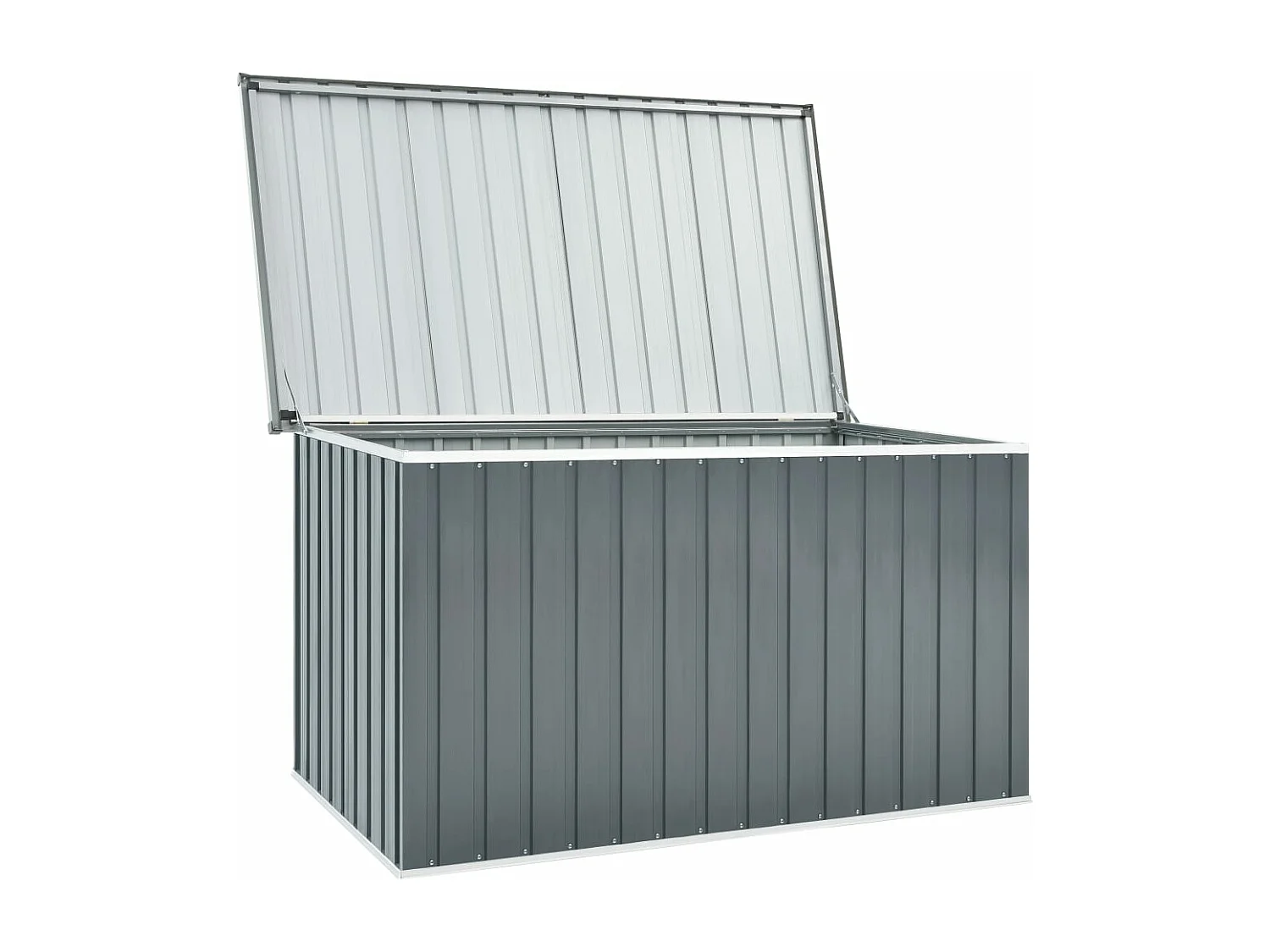 Cofre mueble de jardín almacenaje gris 171 x 99 x 93 cm 02_0013087