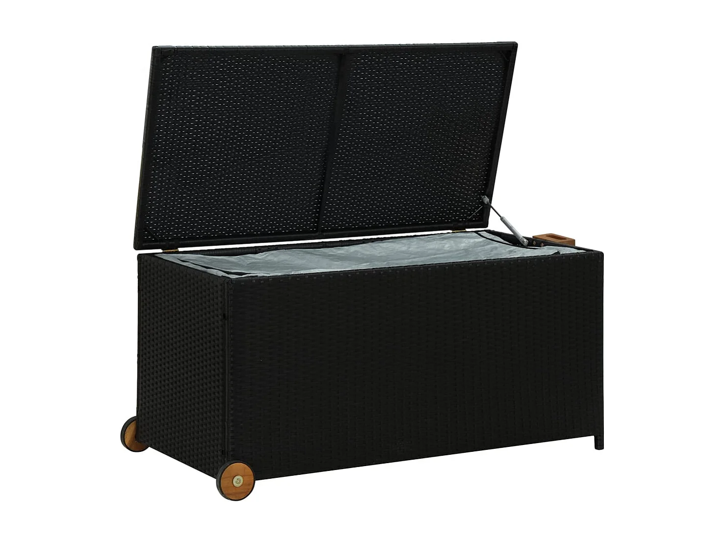 Coffre boîte meuble de résine noire 120 x 65 x 61 cm 02_0013110