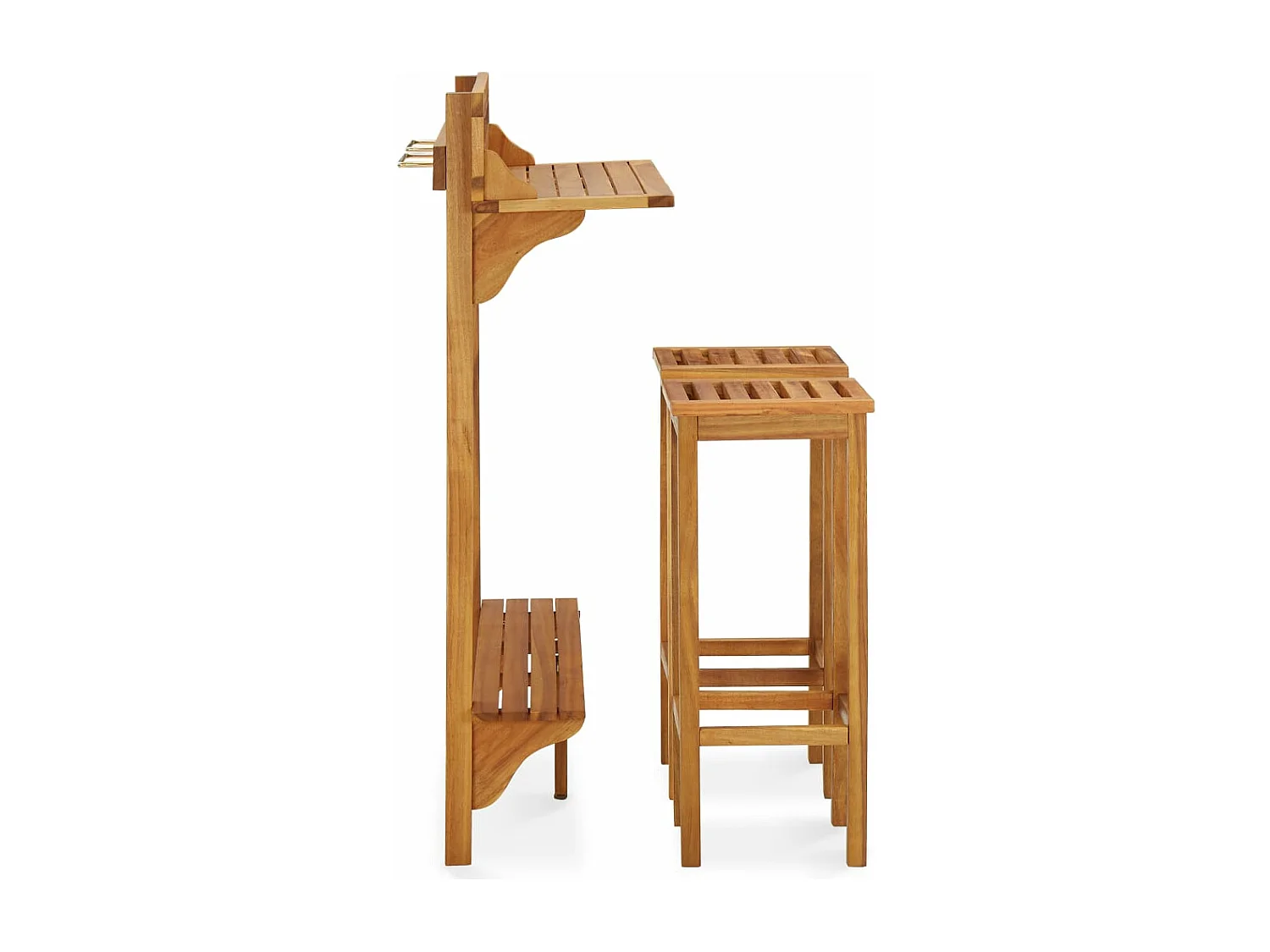 Ensemble de bar de bois marron 30.5 x 30.5 x 74.5 cm 02_0013358