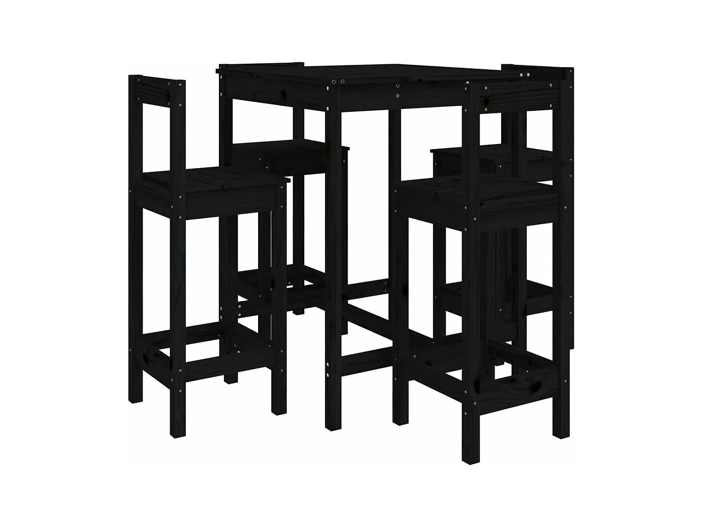 Ensemble de bar de bois marron 40 x 41.5 x 112 cm 02_0013416