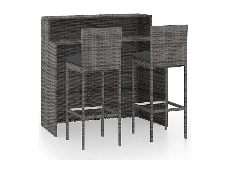 Set bar da giardino con cuscini 3 pezzi grigio 02_0013455