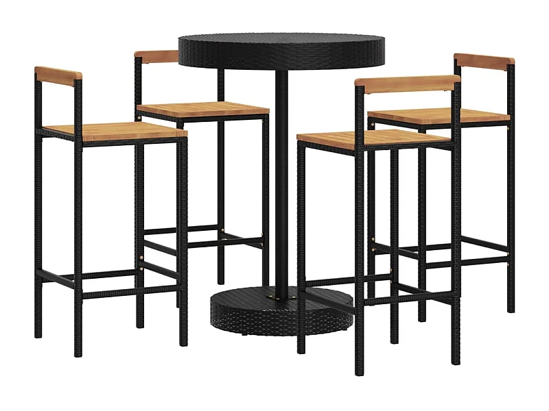 Ensemble de bar de bois marron 40 x 44 x 100 cm 02_0013483