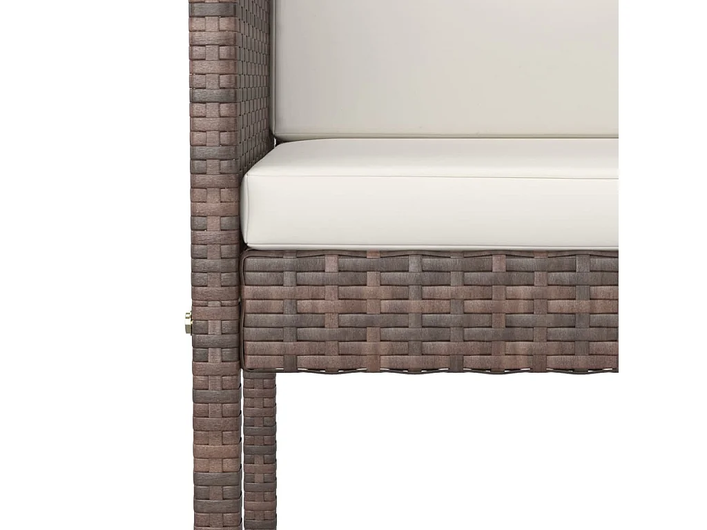 Ensemble bar de jardin résine marron 50 x 48 x 100 cm 02_0013348