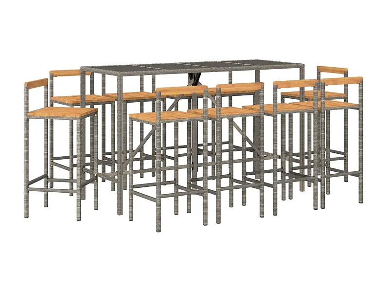 Ensemble de bar de bois marron 40 x 44 x 100 cm 02_0013471