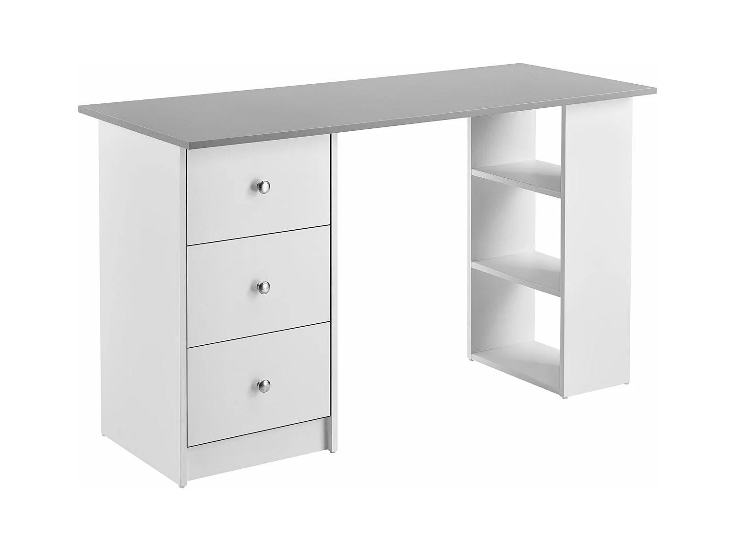 Bureau poste de travail bois blanche 120 x 49 x 72 cm 03_0006670