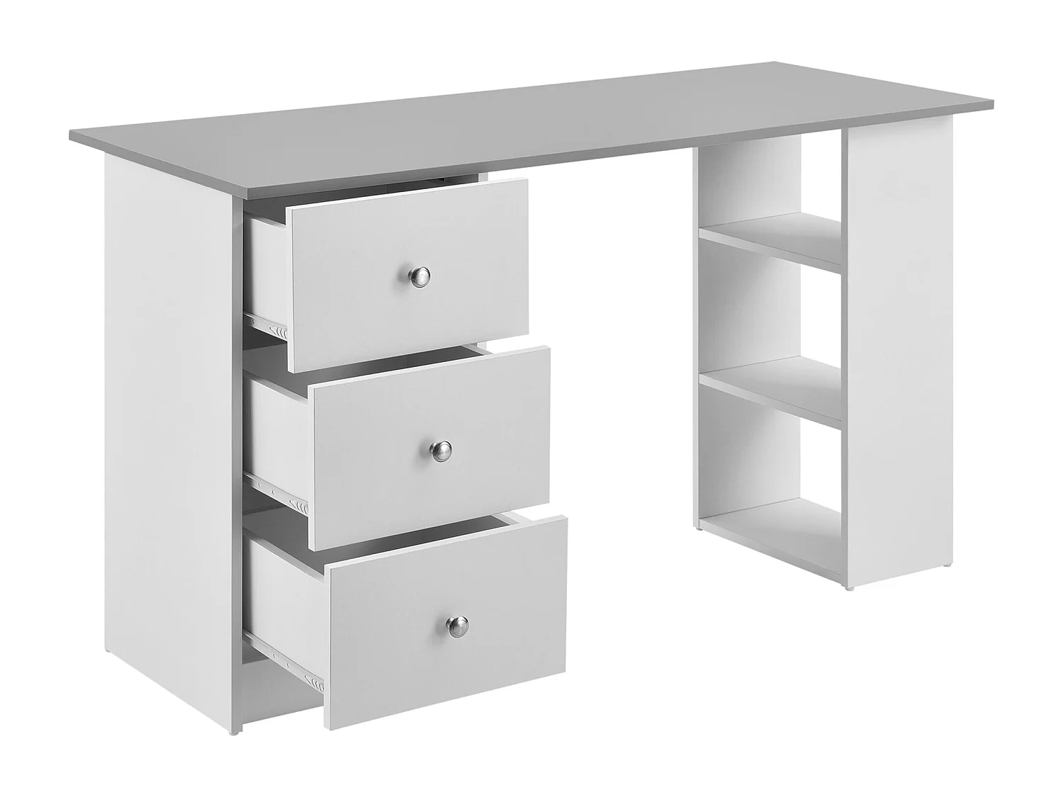 Bureau poste de travail bois blanche 120 x 49 x 72 cm 03_0006670