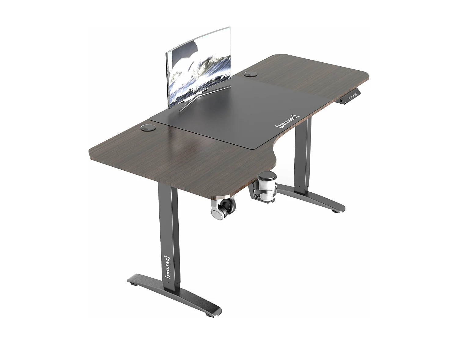 Bureau poste de travail marron 160 x 60 x 73 cm 03_0006655