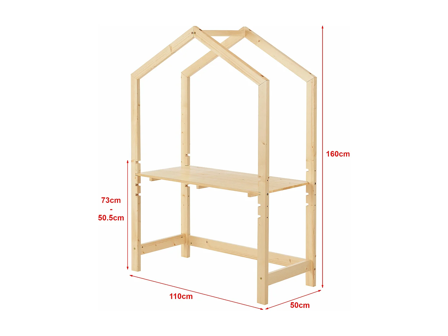 Bureau d'enfant pin 160 110 x 50 x 160 cm 03_0006617