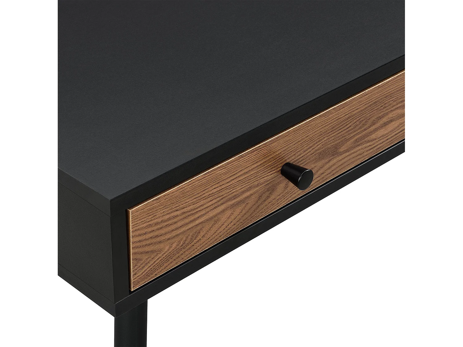 Bureau poste de travail bois marron 115 x 48 x 75 cm 03_0006641