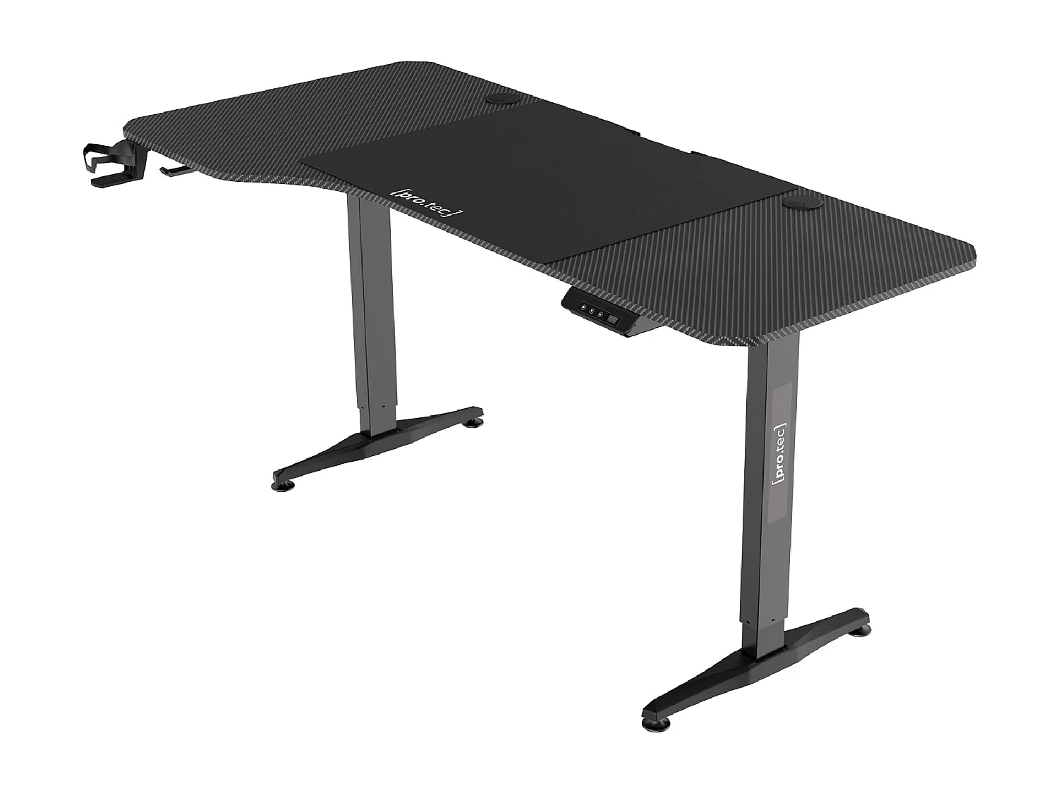 Bureau poste de travail noire 160 x 60 x 73 cm 03_0006656