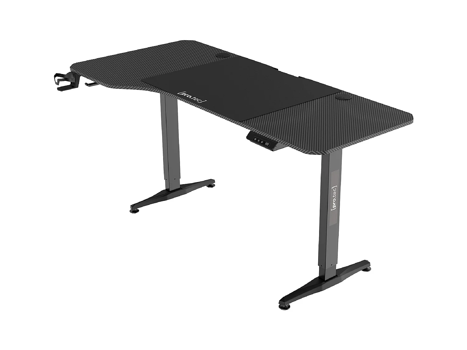 Bureau poste de travail noire 160 x 60 x 73 cm 03_0006656