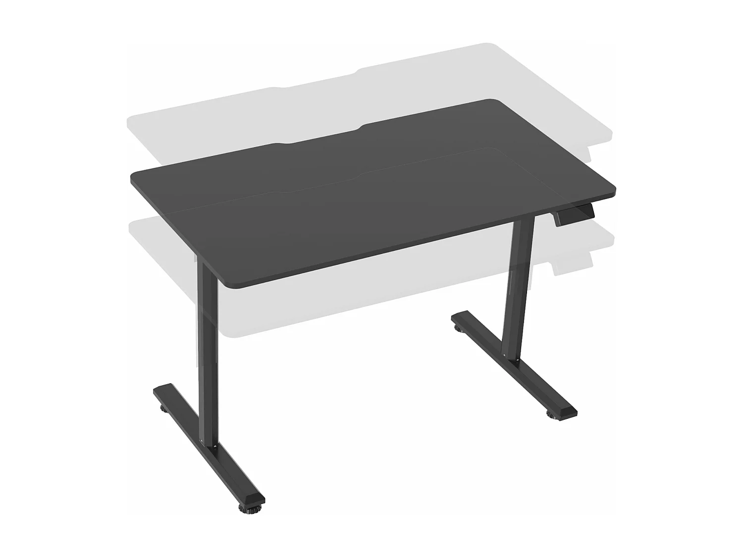 Bureau poste de travail noire 140 x 60 x 72 cm 03_0006653