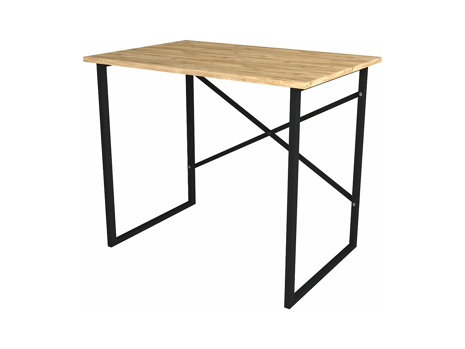 Mesa estação de trabalho de escritório 75 x 90 x 60 cm efeito carvalho / antracite 03_0006638