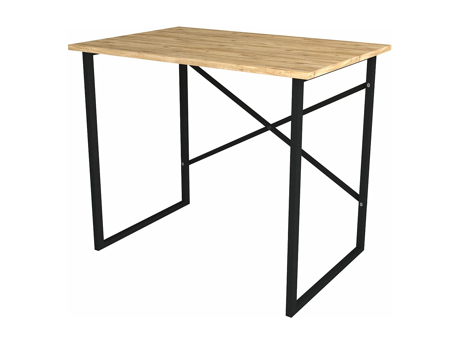 Mesa estação de trabalho de escritório 75 x 90 x 60 cm efeito carvalho / antracite 03_0006638