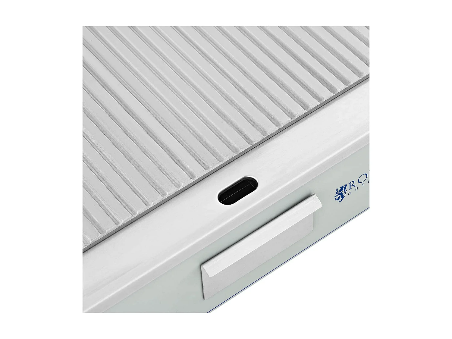 Plancha eléctrica profesional con mesa ranurada (dimensiones de la placa: 400 x 730 mm, 2 x 2200 vatios, 50 - 300 °C, plancha de hierro) 14_0004051