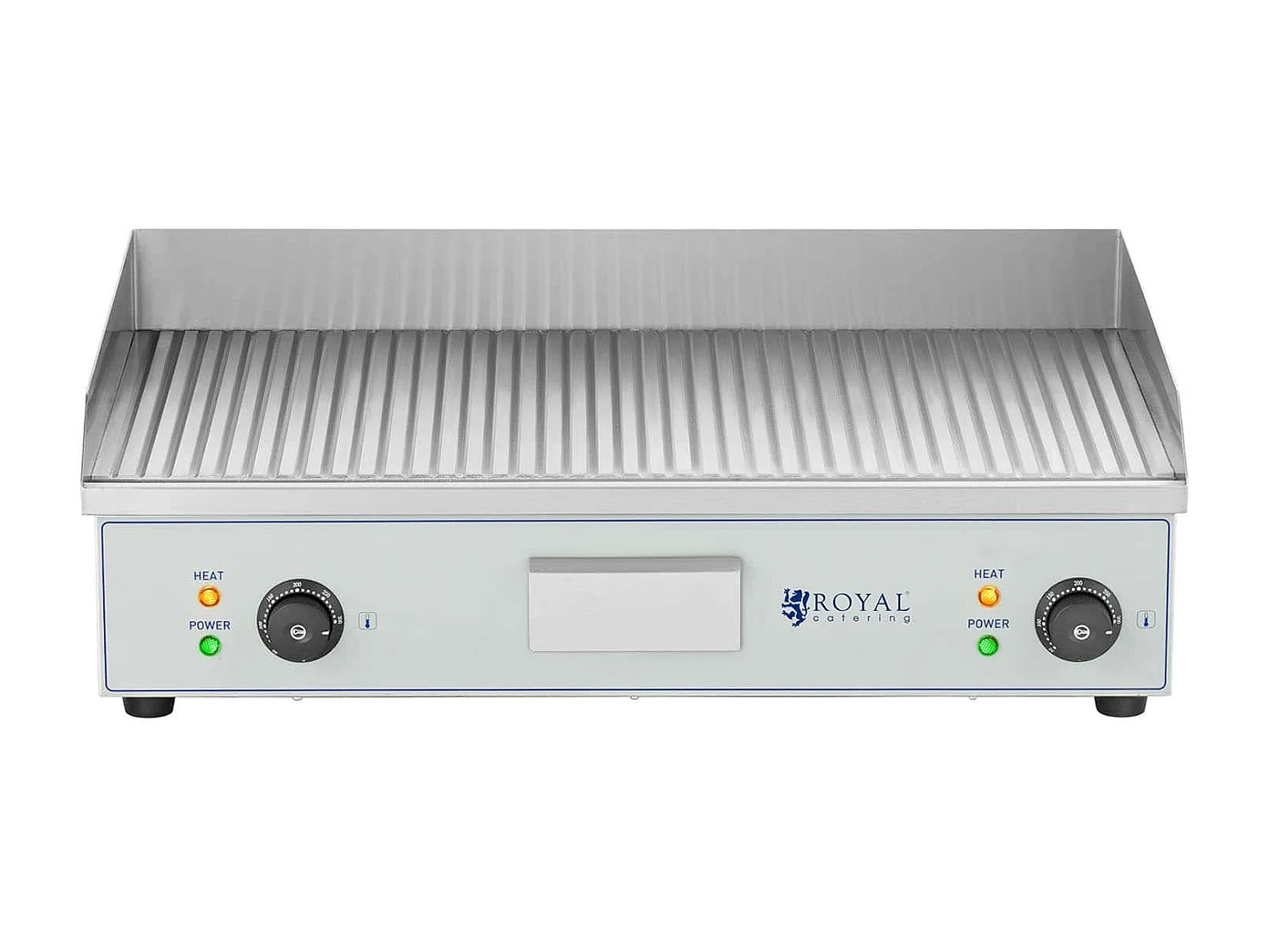 Plancha elétrica profissional com mesa ranhurada (dimensões da placa: 400 x 730 mm, 2 x 2.200 watts, 50 - 300 °C, placa de ferro) 14_0004051