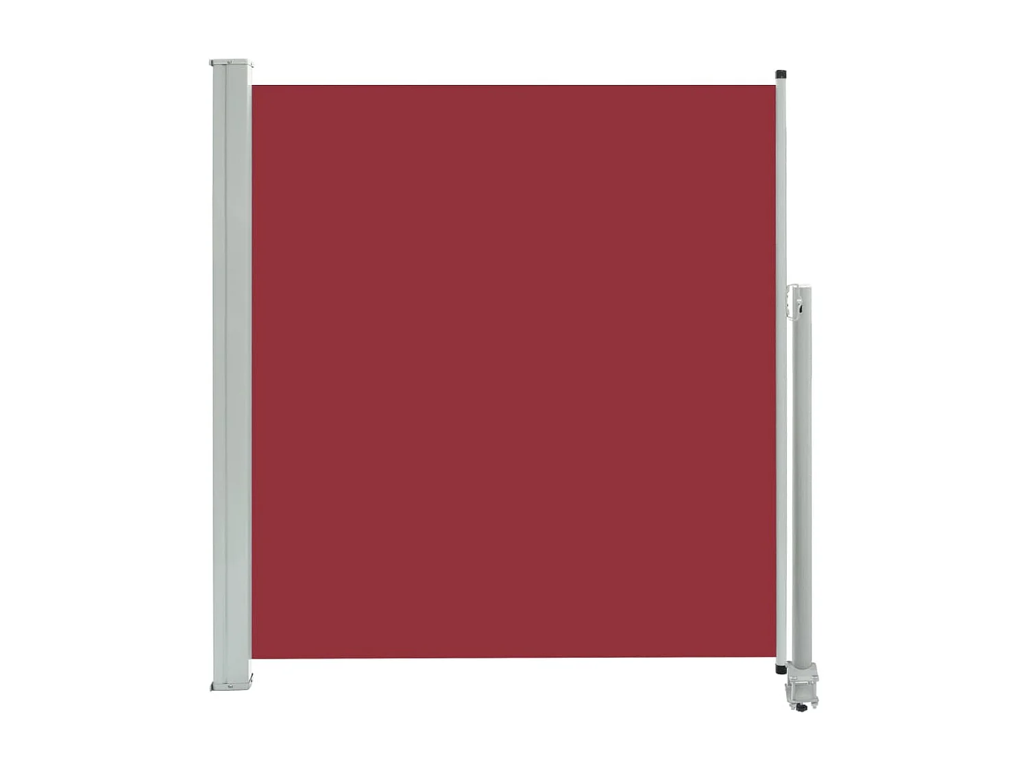 Tenda da sole parasole laterale retrattile per patio giardino terrazza balcone schermo di protezione visiva 140 x 300 cm rosso 02_0007231