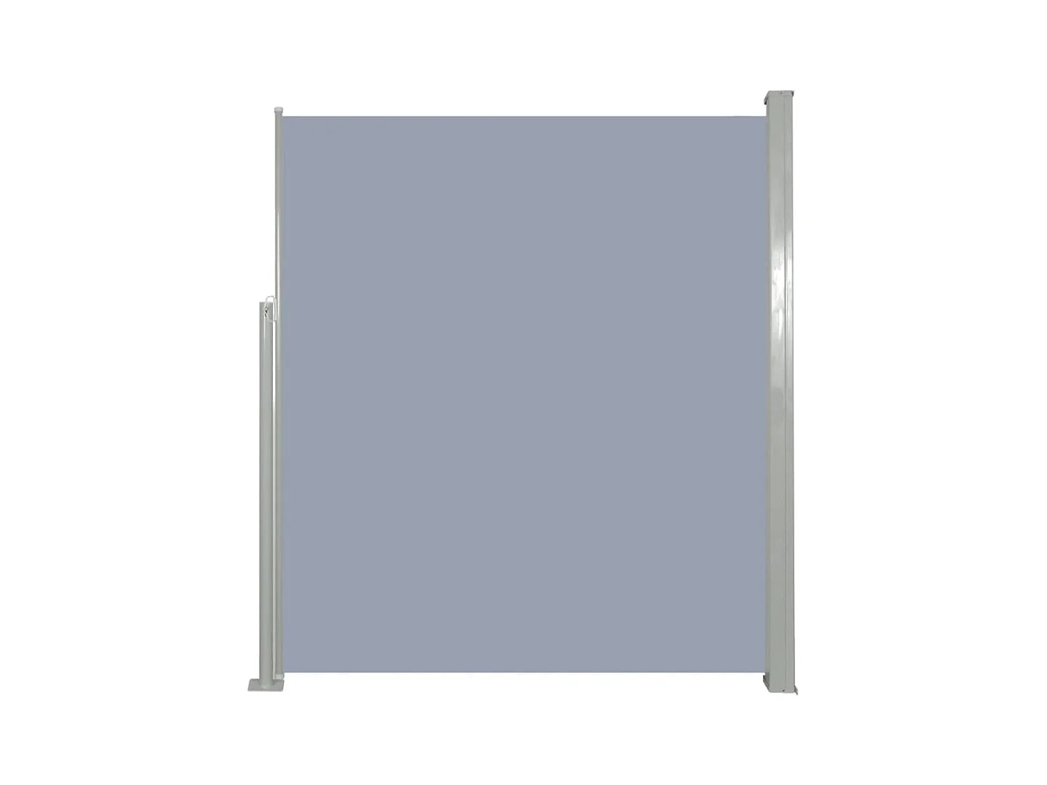 Toldo de protección lateral retráctil para terraza, jardín, terraza, balcón, protección visual, 160 x 500 cm, gris 02_0007095