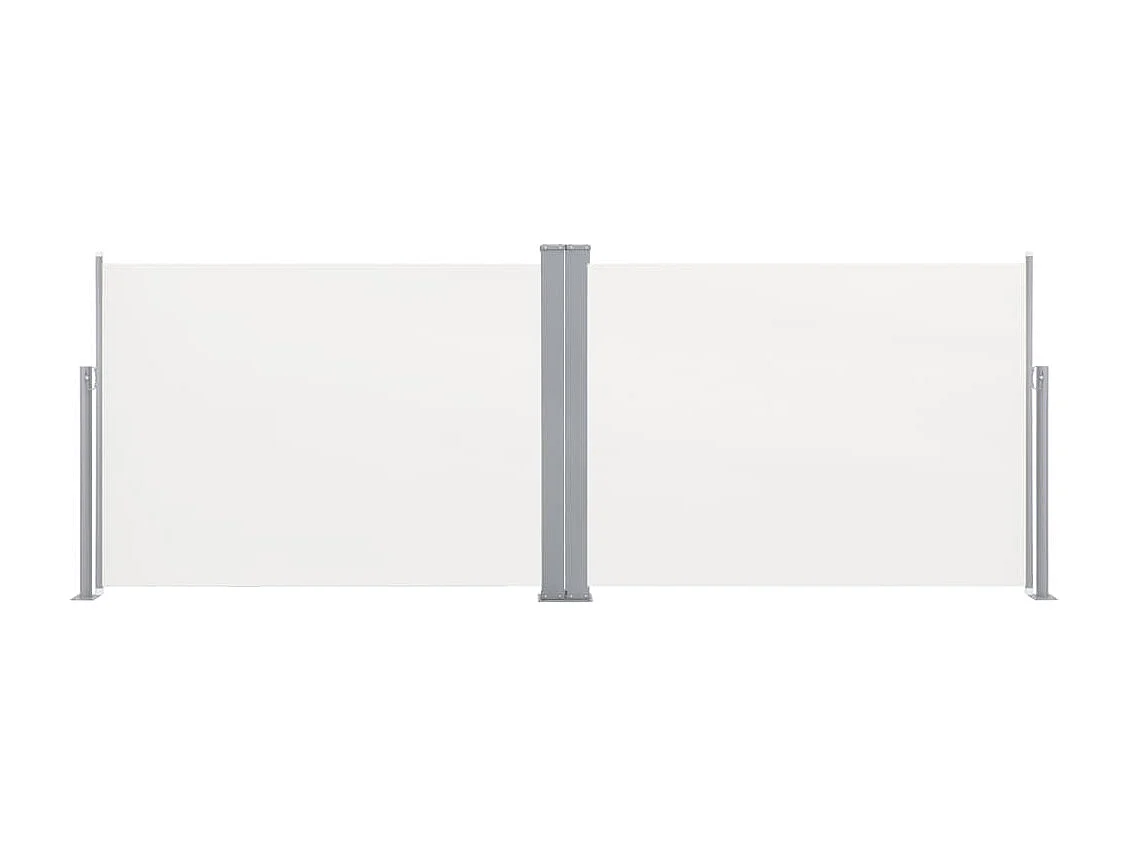 Tenda parasole laterale retrattile per patio giardino terrazza balcone protezione visiva schermo nero 120 x 1000 cm 02_0007430