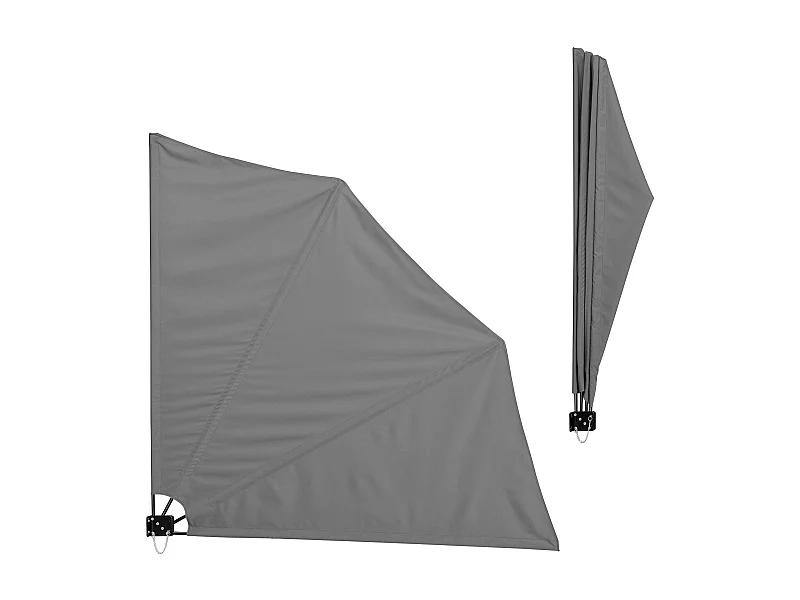 Toldo guarda-sol de parede com proteção solar em poliéster 160 cm cinza 03_0003082