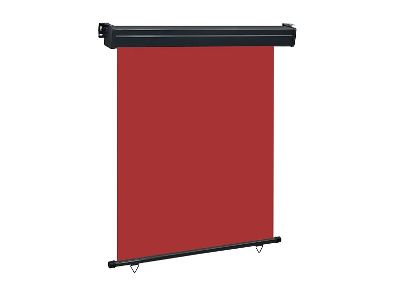 Tenda da sole schermo laterale retrattile per la privacy per patio giardino terrazza balcone schermo di protezione visiva 140 x 250 cm rosso 02_0007017