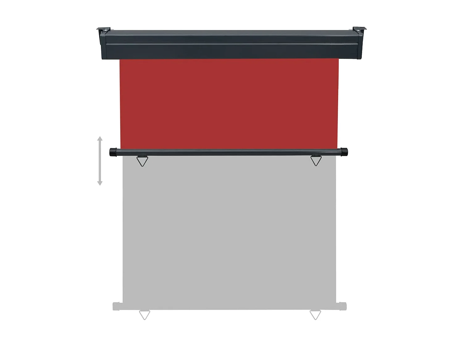 Auvent paravent store brise-vue 140 x 250 x 130 cm 02_0007017