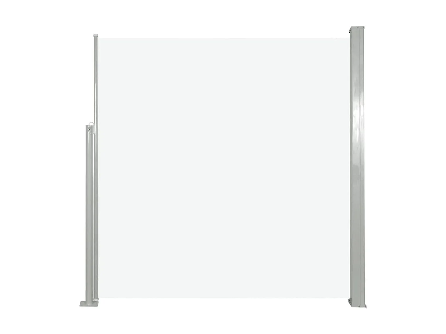 Auvent paravent store brise-vue blanche 300 x 300 x 140 cm 02_0007087