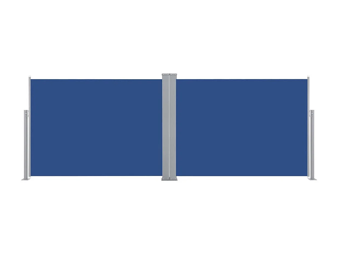 Auvent paravent store brise-vue bleue 1000 x 1000 x 120 cm 02_0007132