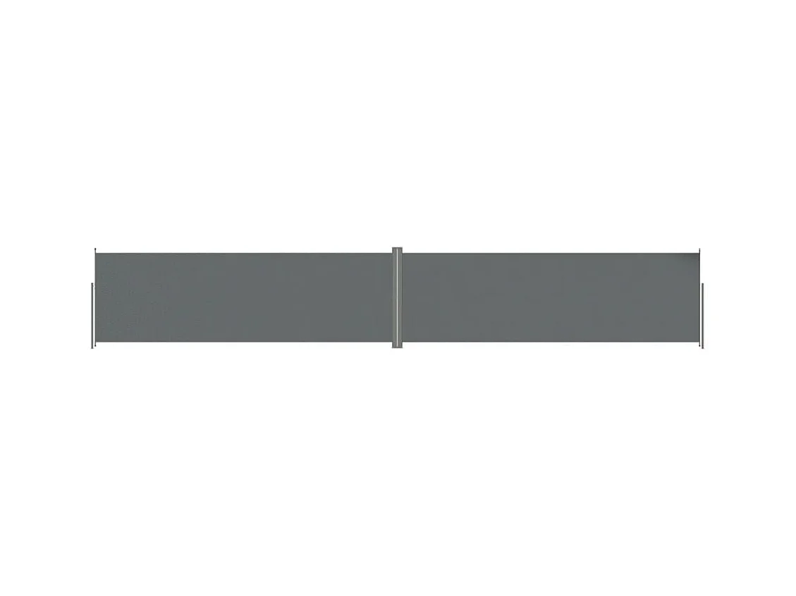 Tenda da sole parasole laterale retrattile per patio giardino terrazza balcone schermo di protezione visiva 200 x 1200 cm antracite 02_0007122