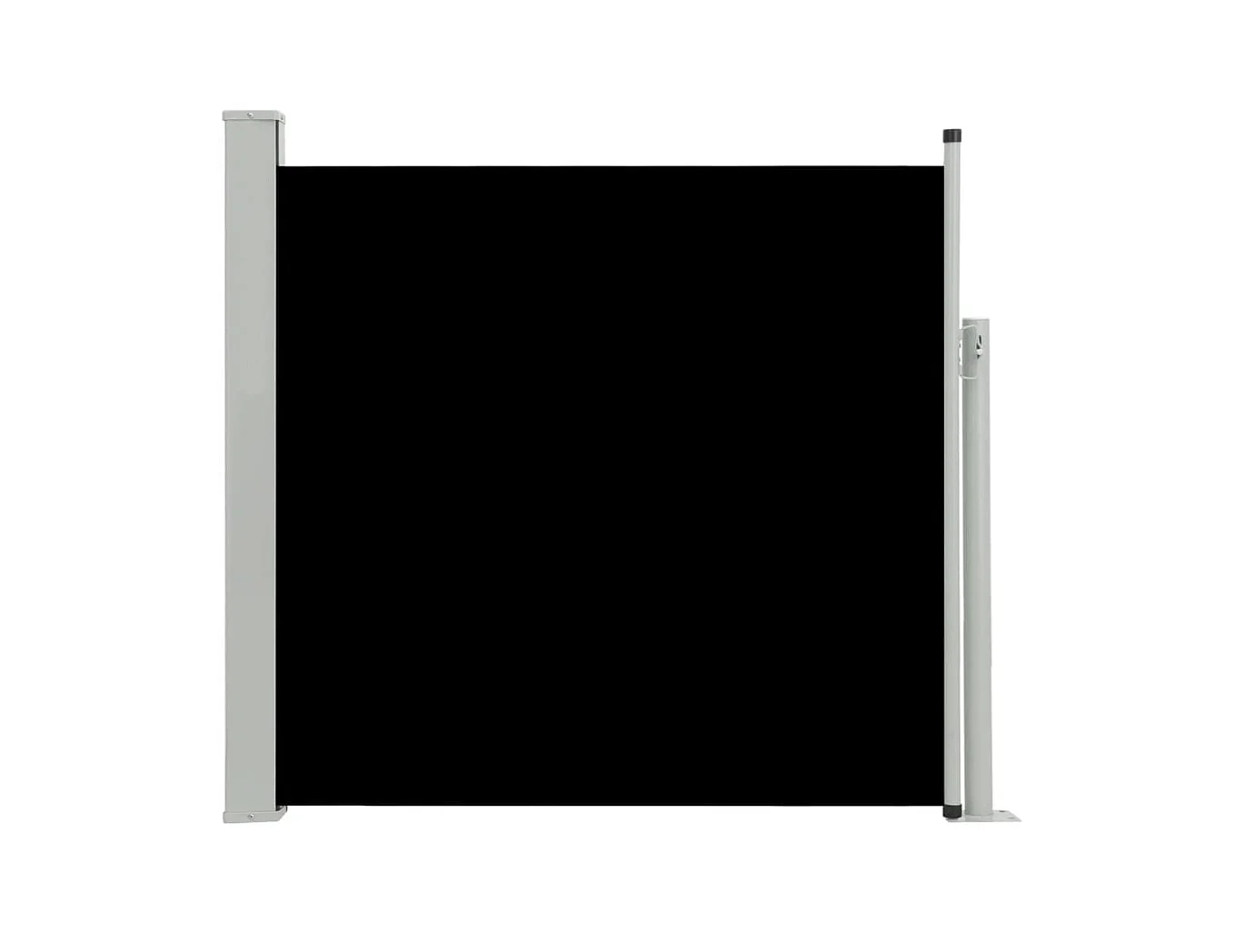 Tenda da sole schermata laterale retrattile per la privacy per patio giardino terrazza balcone schermo di protezione visiva 170 x 300 cm nero 02_0007317