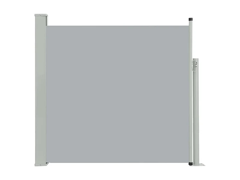 Tenda da sole parasole laterale retrattile per patio giardino terrazza balcone schermo di protezione visiva 170 x 300 cm grigio 02_0007314