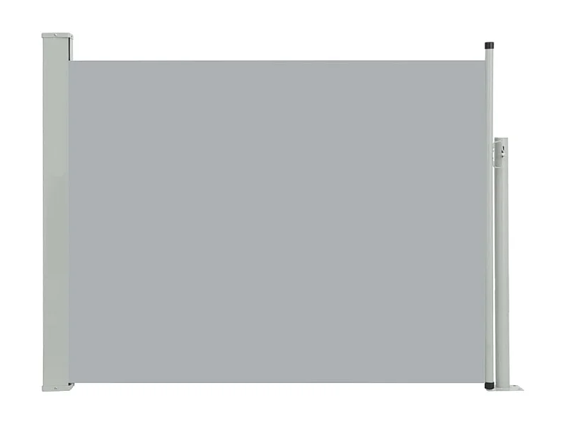 Tenda da sole parasole laterale retrattile per patio giardino terrazza balcone schermo di protezione visiva 140 x 500 cm grigio 02_0007255