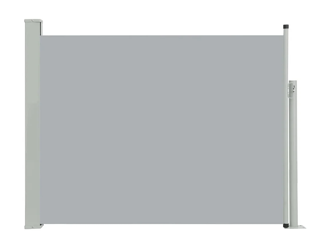 Auvent paravent store brise-vue grise 500 x 500 x 140 cm 02_0007255