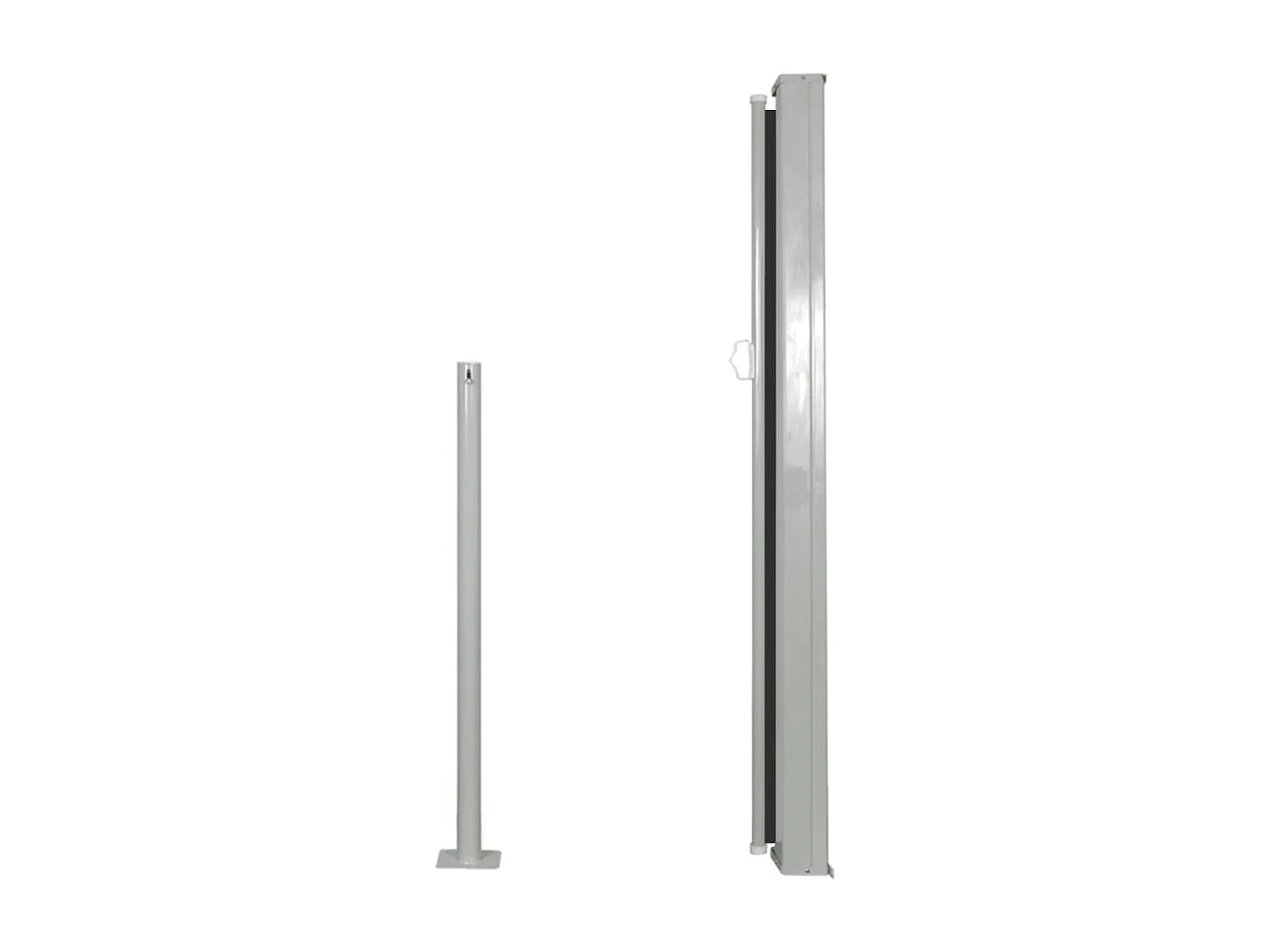 Tela de toldo tela de privacidade lateral retrátil para pátio jardim terraço varanda tela de proteção visual 120 x 300 cm preto 02_0007085