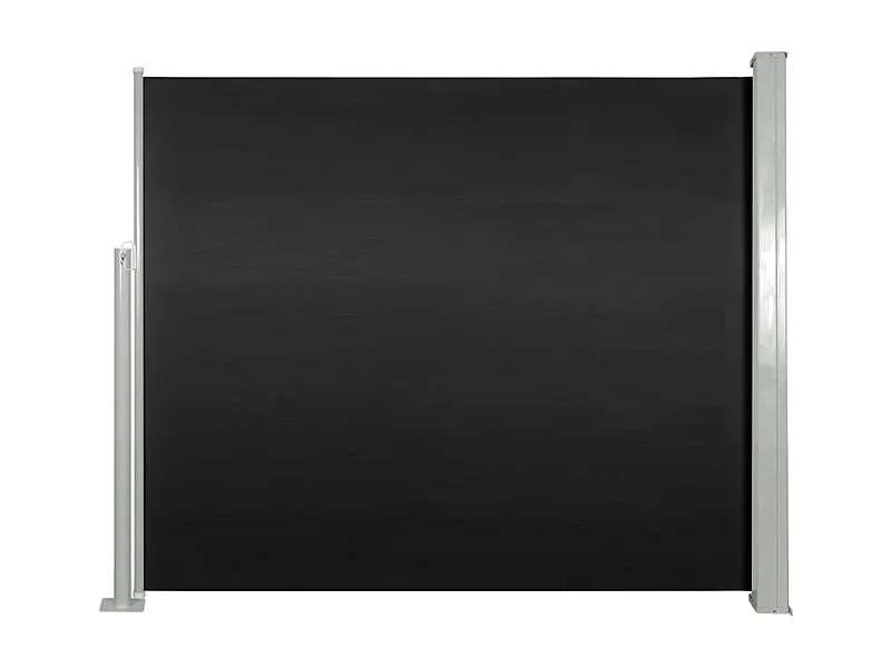 Auvent paravent store brise-vue noire 300 x 300 x 120 cm 02_0007085