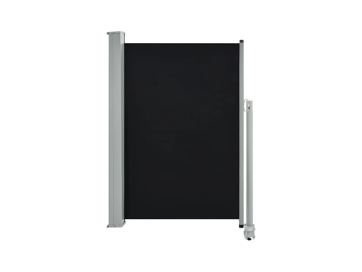 Tenda da sole parasole laterale retrattile per patio giardino terrazza balcone schermo di protezione visiva 120 x 300 cm nero 02_0007219