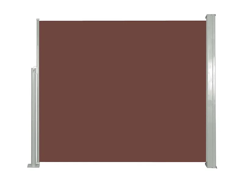 Auvent paravent store brise-vue marron 300 x 300 x 120 cm 02_0007084