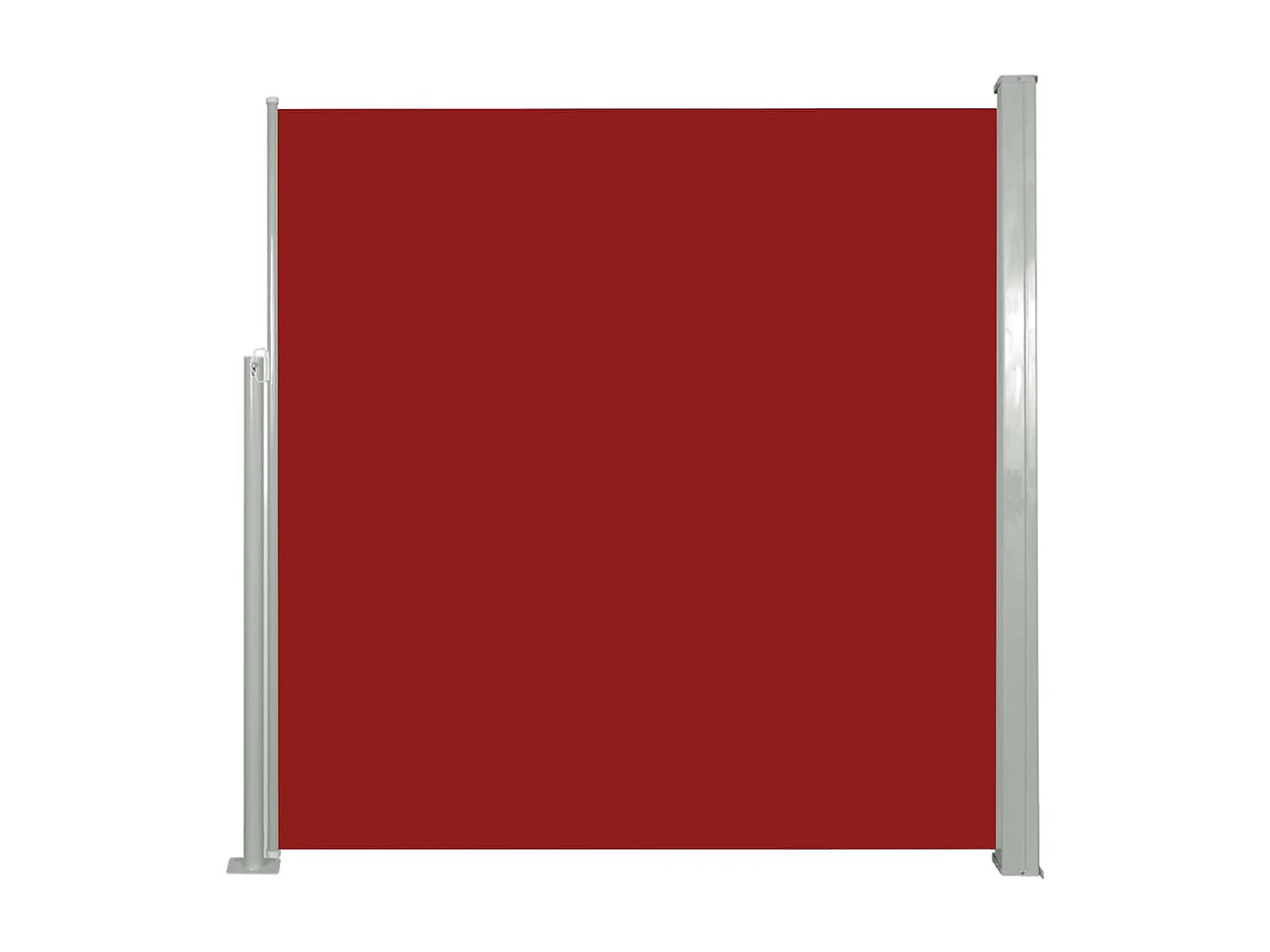 Toldo de protección lateral retráctil para terraza, jardín, terraza, balcón, protección visual, 140 x 300 cm, rojo 02_0007092