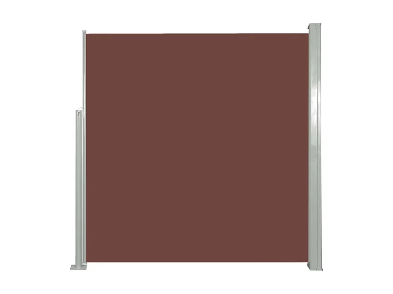 Auvent paravent store brise-vue marron 300 x 300 x 140 cm 02_0007090