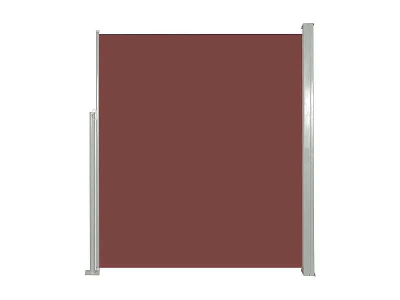 Auvent paravent store brise-vue marron 300 x 300 x 160 cm 02_0007275