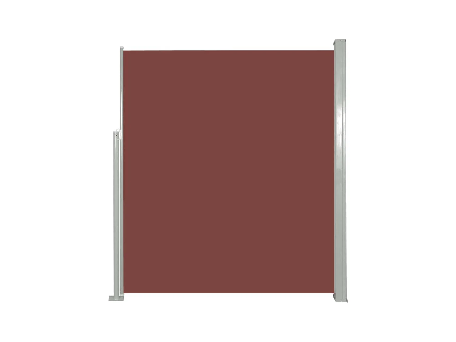 Toldo de protección lateral retráctil para patio, jardín, terraza, balcón, protección visual, 160 x 300 cm, marrón 02_0007275