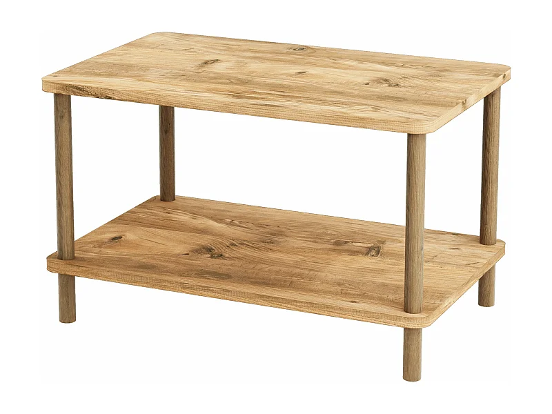 Tavolino rettangolare 43 x 70 x 44 cm effetto legno 03_0008490