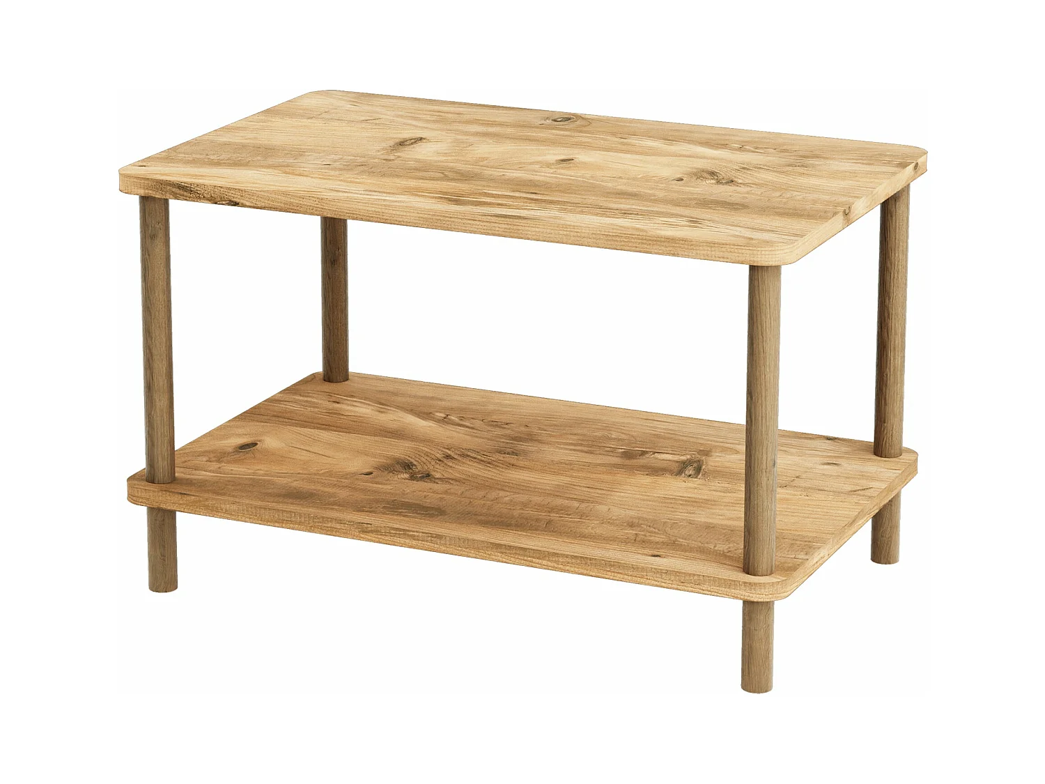 Tavolino rettangolare 43 x 70 x 44 cm effetto legno 03_0008490