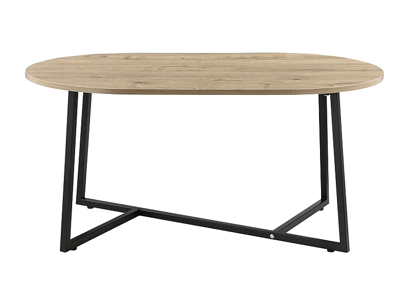 Table basse ovale 100 beige 100 x 60 x 47 cm 03_0008519