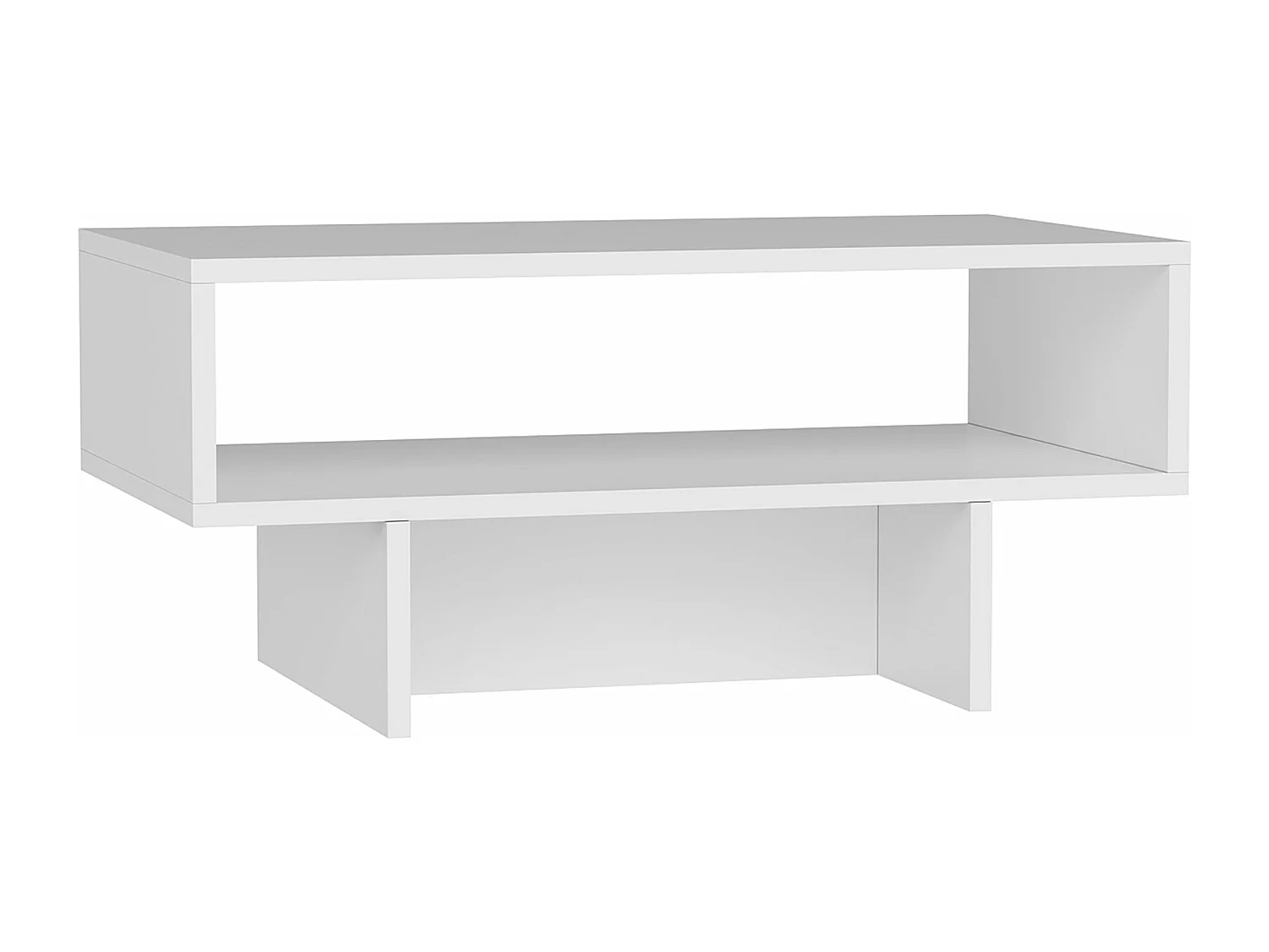 Mesa de centro con espacio de almacenamiento 37 x 80 x 45 cm blanco 03_0008469