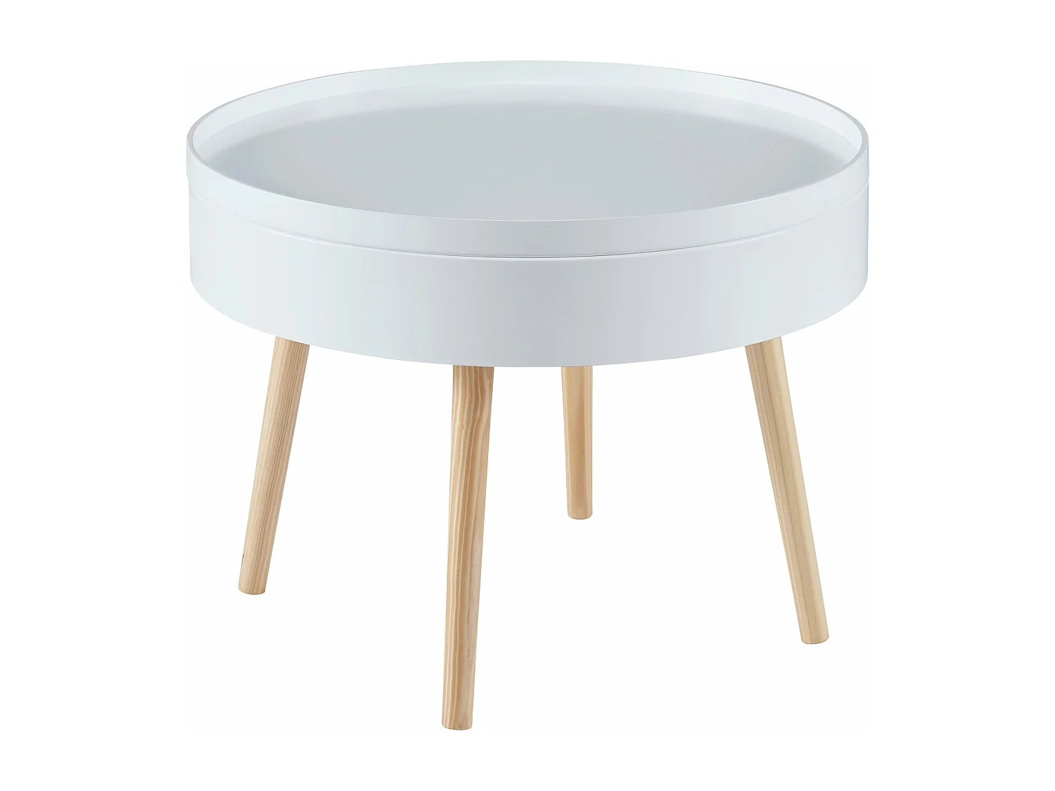 Table basse avec plateau blanche 60 x 60 x 45 cm 03_0008427