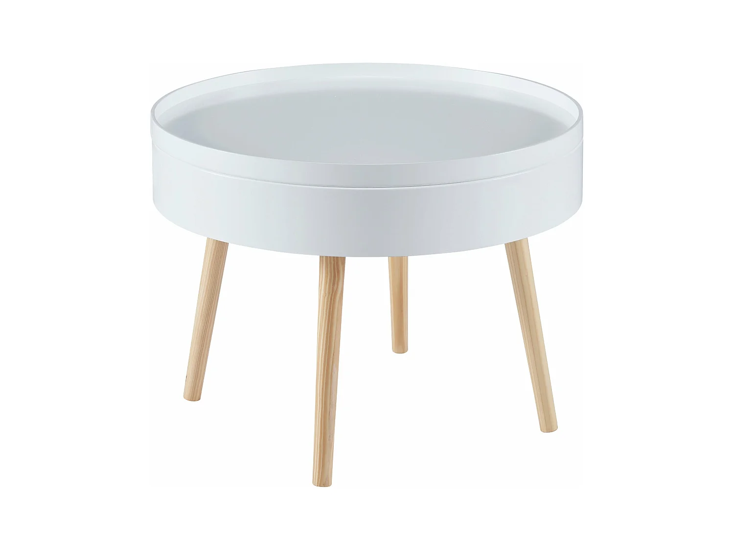 Table basse avec plateau blanche 60 x 60 x 45 cm 03_0008427