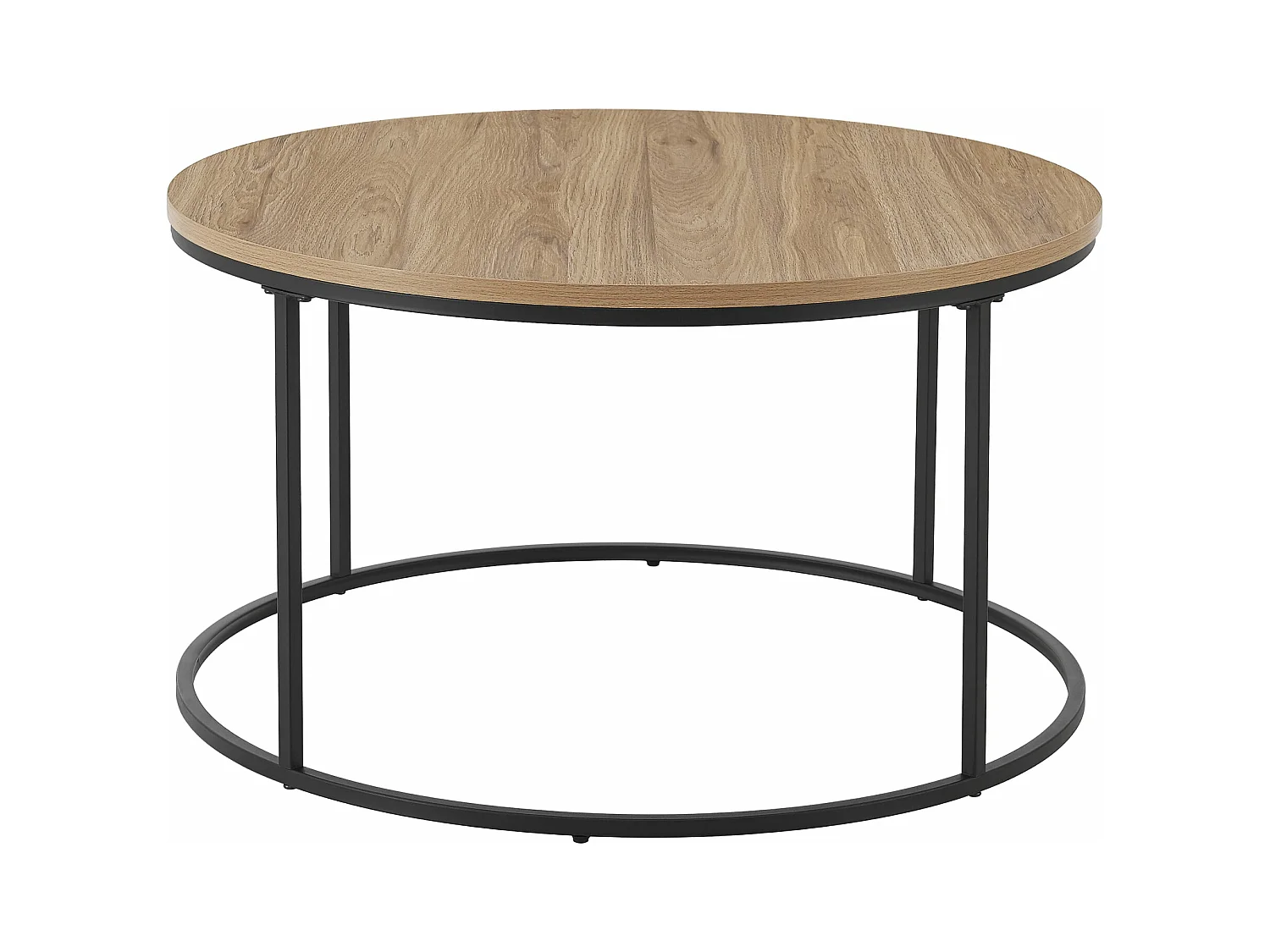 Table basse ronde diamètre bois marron 80 x 80 x 45 cm 03_0008451