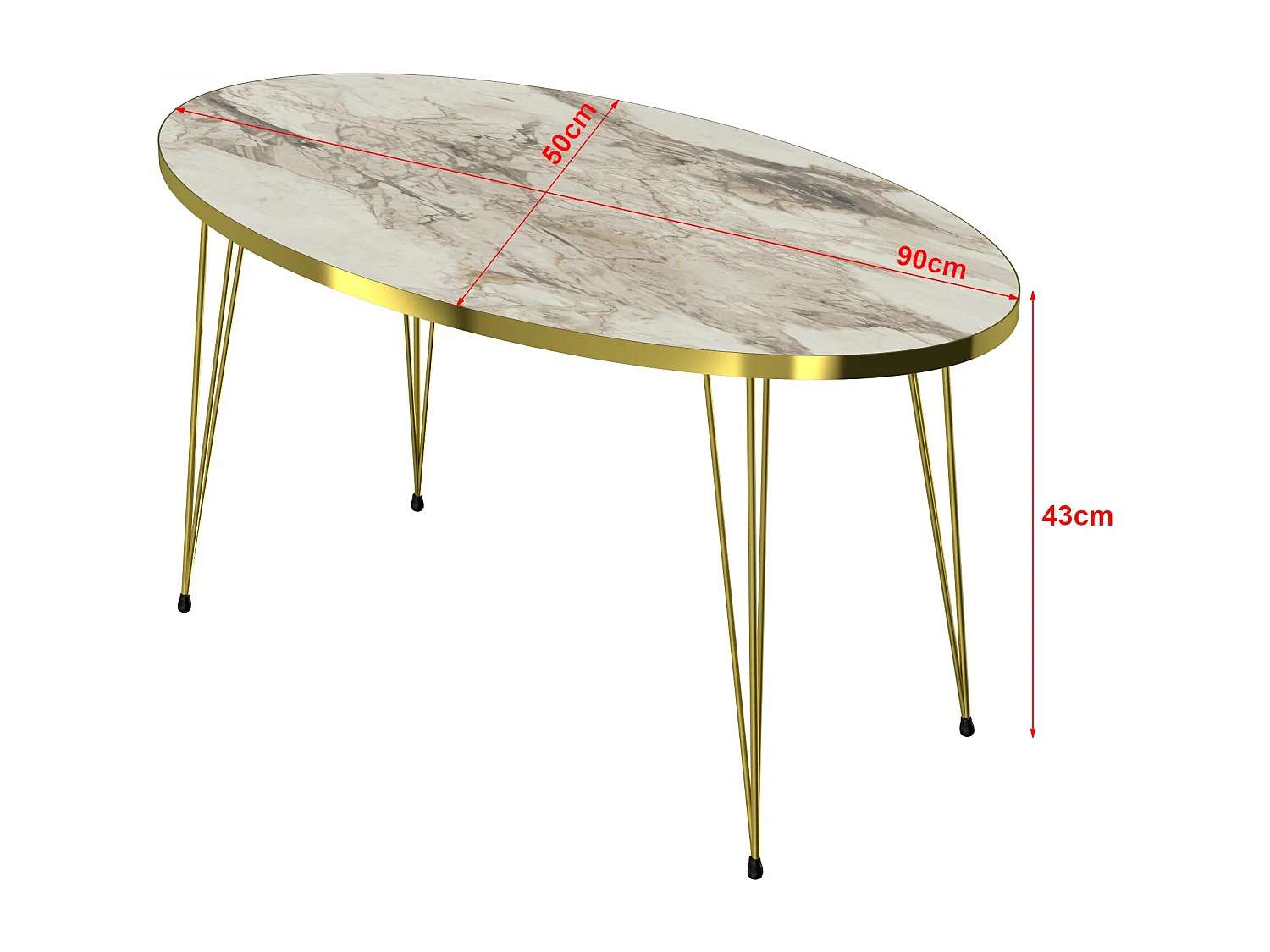 Table basse ovale 43 blanche 90 x 50 x 43 cm 03_0008509